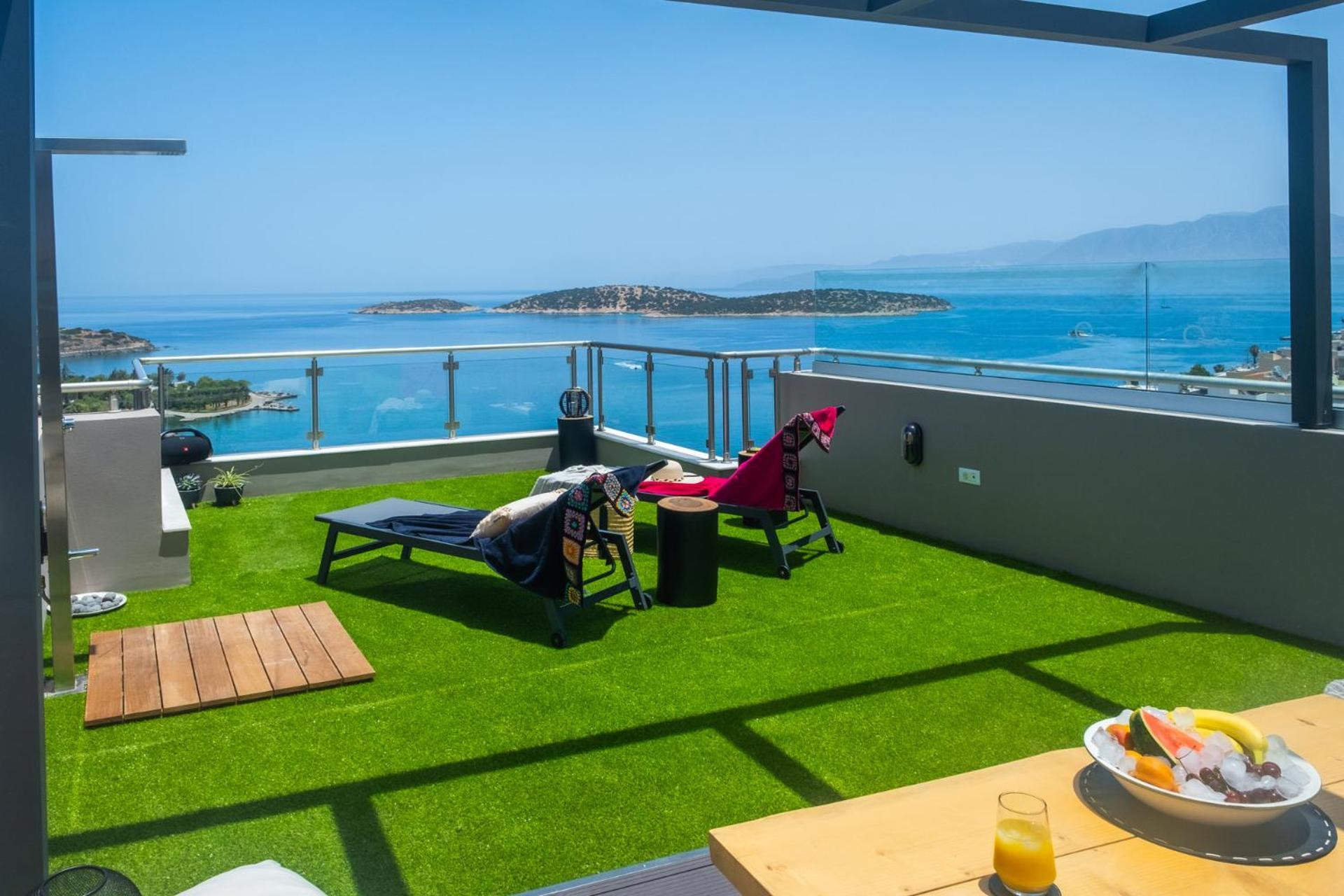 アイオス・ニコラオスThea Panoramic Sea Viewアパートメント エクステリア 写真
